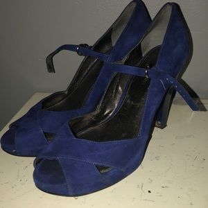 Blue Marc Fischer heels